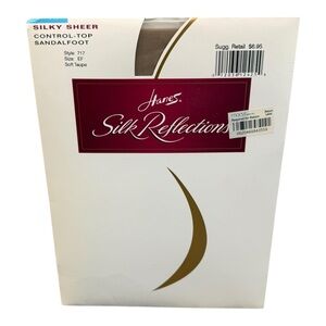 Hanes Silk Reflections pantyhose EF Silky Sheer Soft Taupe 717 control top